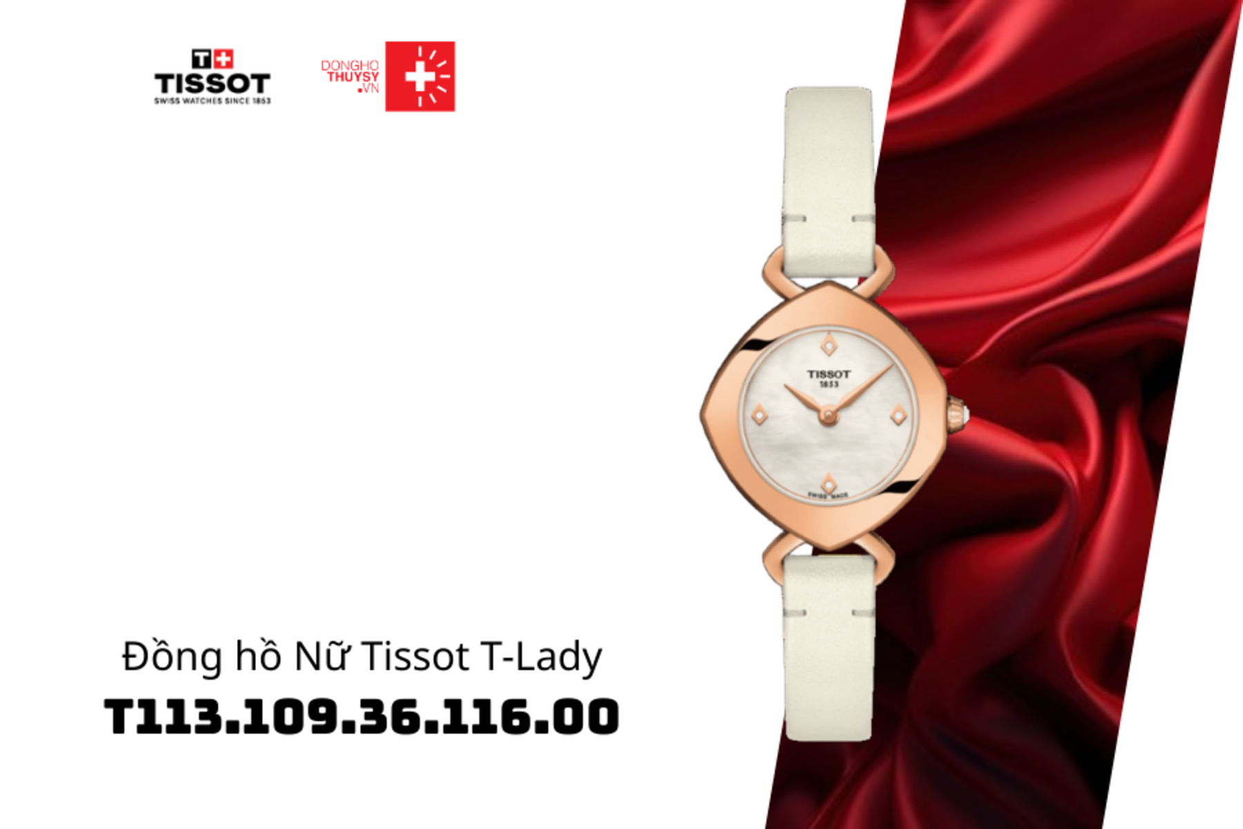 Đồng hồ Nữ Tissot T-Lady T113.109.36.116.00