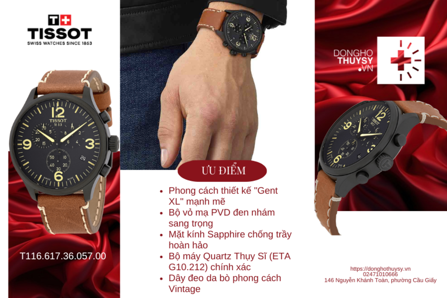 Đồng hồ Nam Tissot T-Sport T116.617.36.057.00