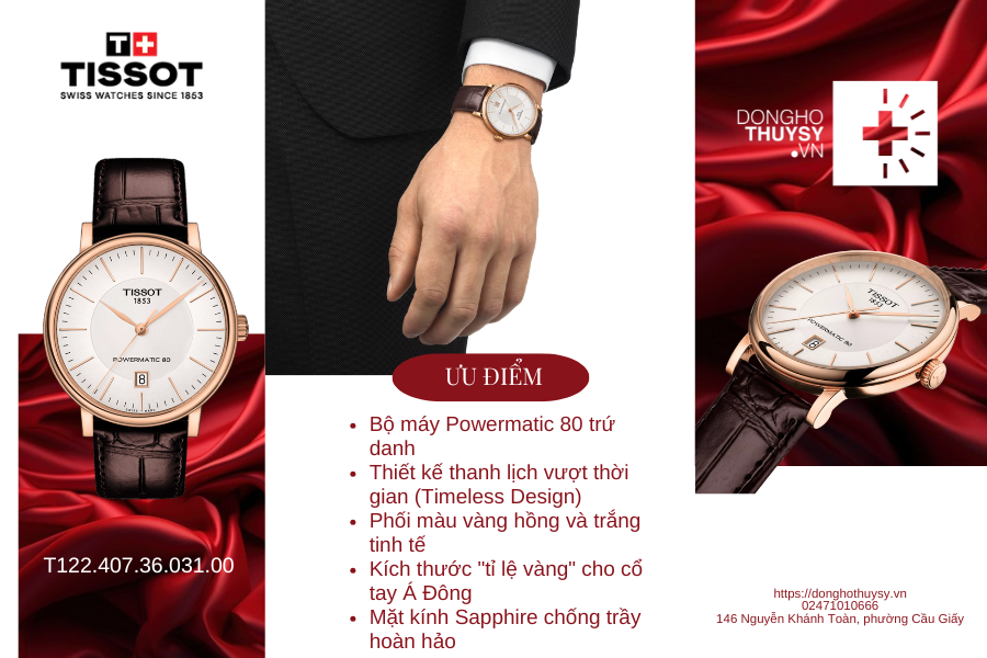 Đồng hồ Nam Tissot T-Classic T122.407.36.031.00
