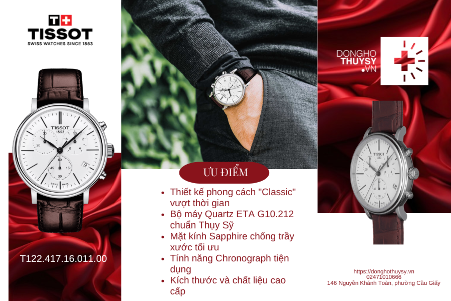 Đồng hồ Nam Tissot T-Classic T122.417.16.011.00