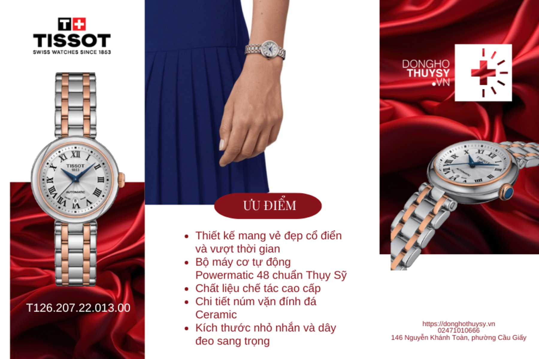 Đồng Hồ Nữ Tissot T126.207.22.013.00