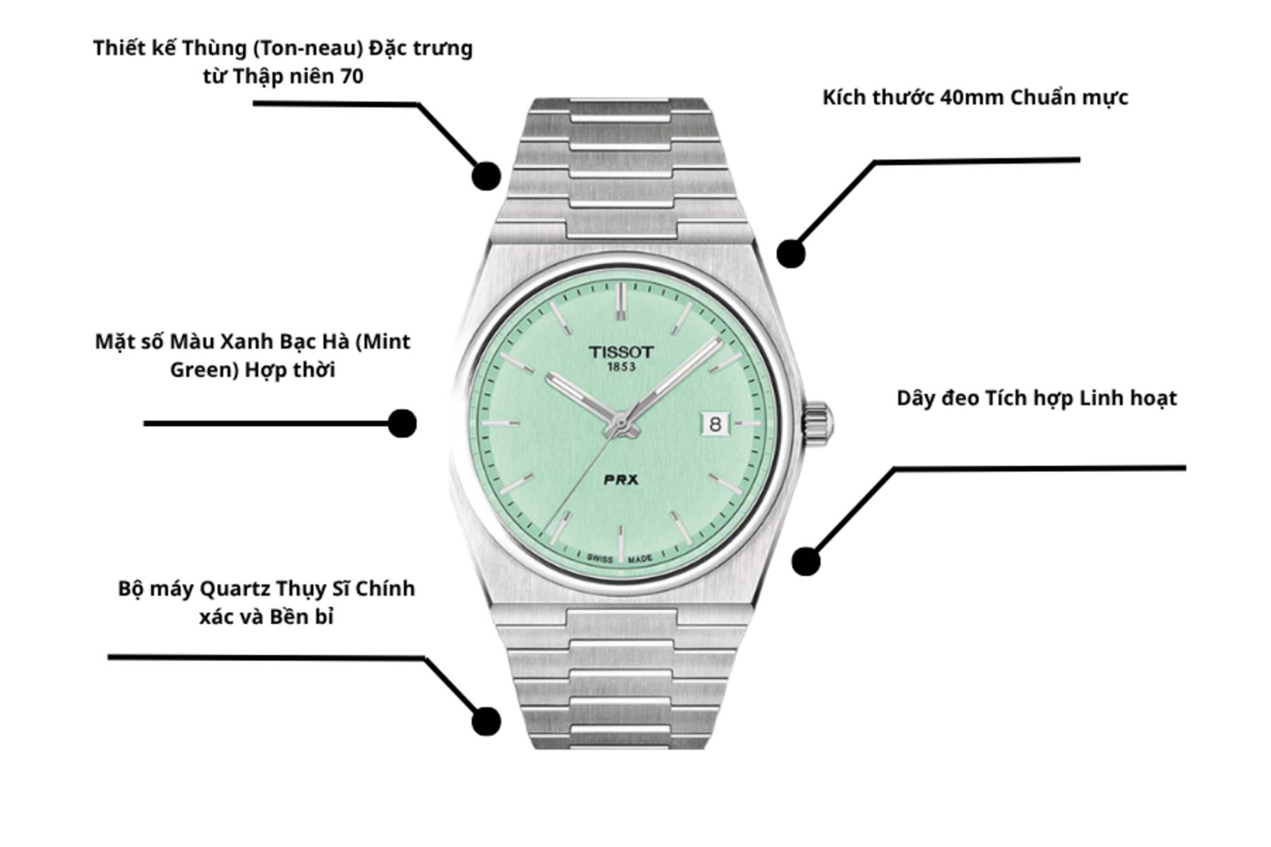 Đồng Hồ Nam TISSOT T-Classic PRX T137.410.11.091.01