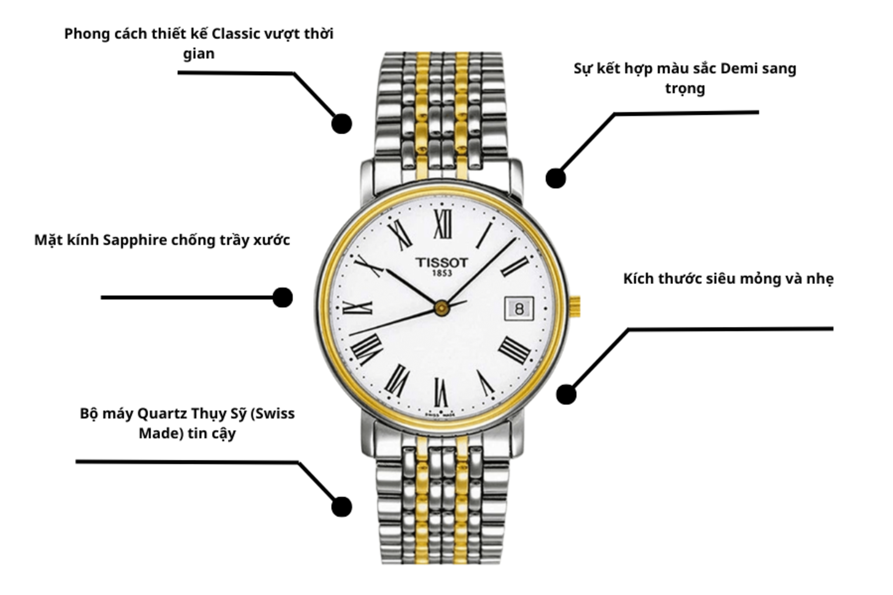 Đồng hồ TISSOT T52.2.481.13