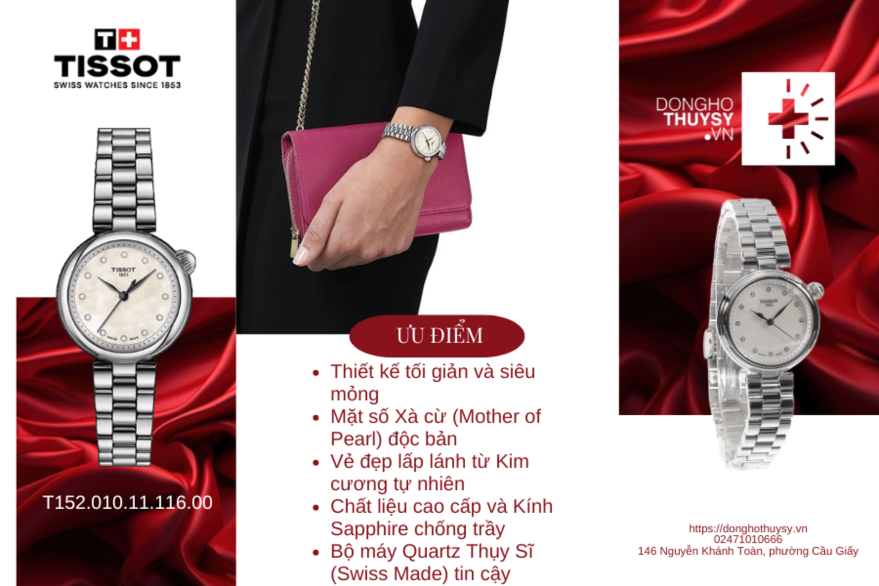 Đồng hồ Nữ TISSOT T-Lady DESIR T152.010.11.116.00