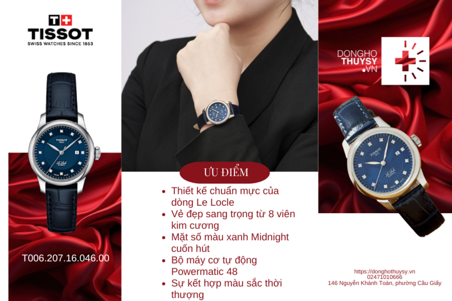 Đồng hồ Nữ Tissot T-Classic T006.207.16.046.00