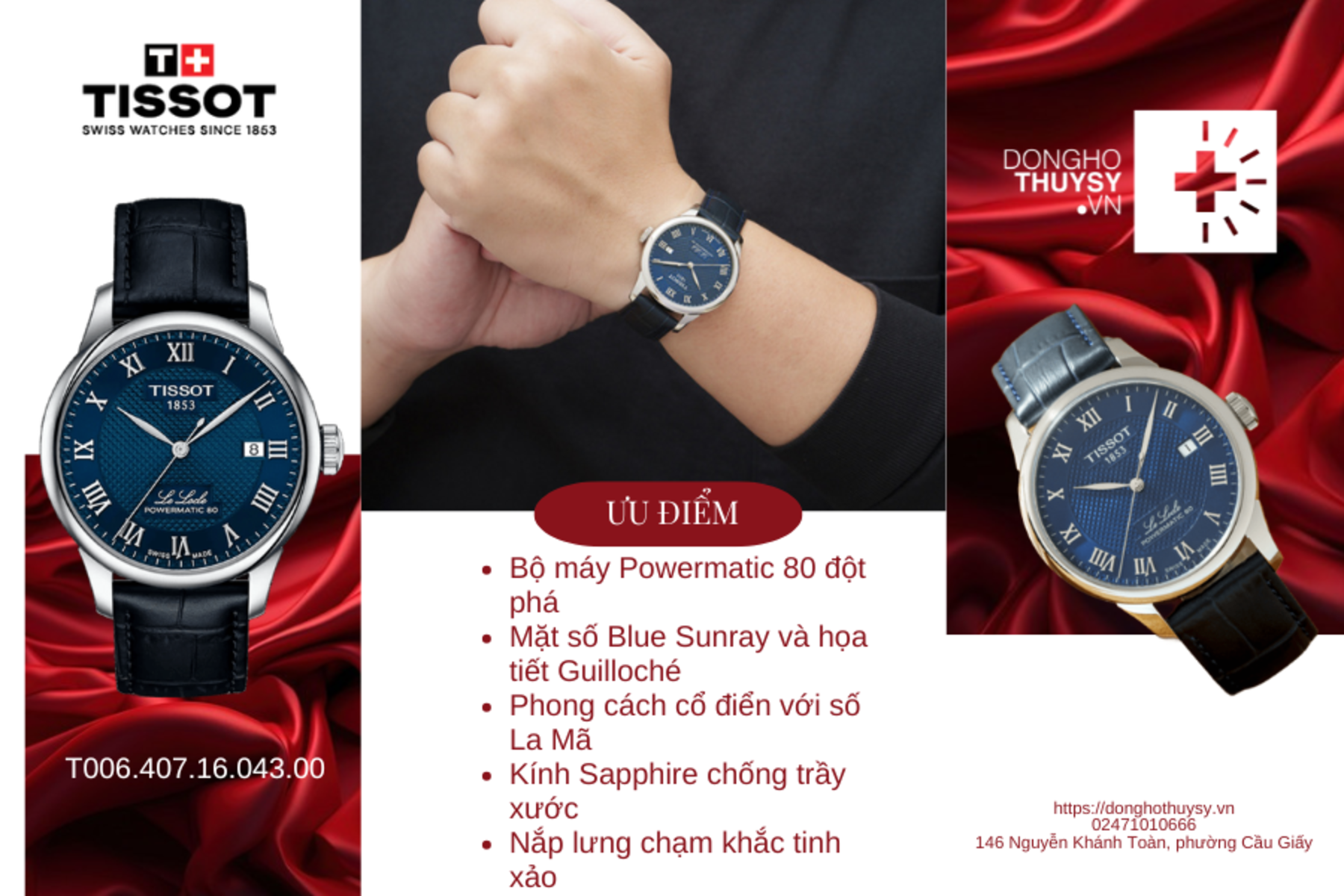 Đồng hồ Nam Tissot T-Classic T006.407.16.043.00