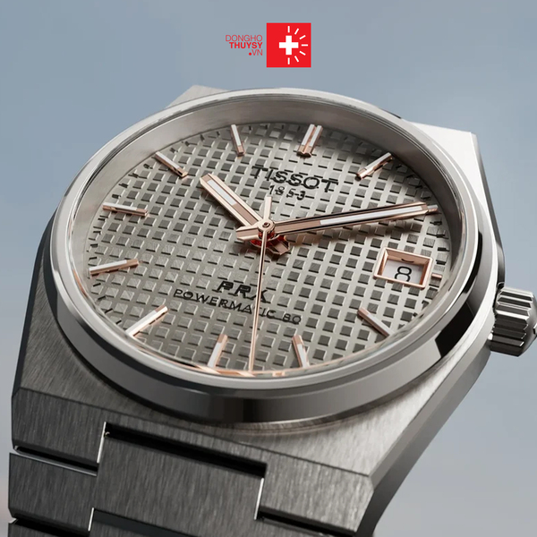 Tissot PRX Titanium – Đỉnh cao vật liệu Titanium: Gọn nhẹ bất ngờ, cứng cáp vượt trội